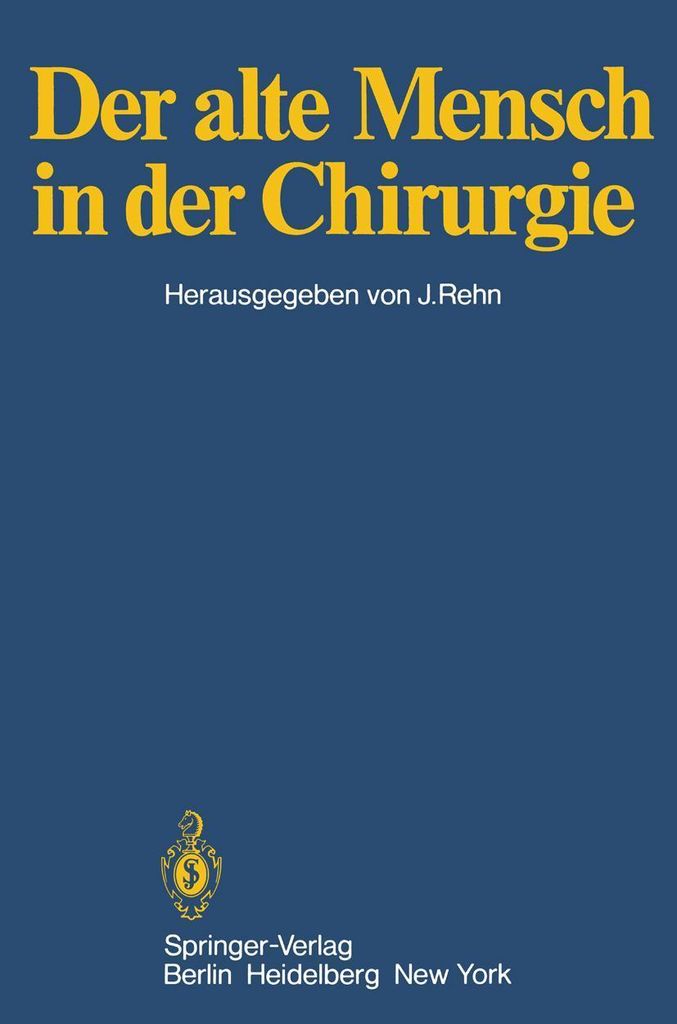 Der alte Mensch in der Chirurgie