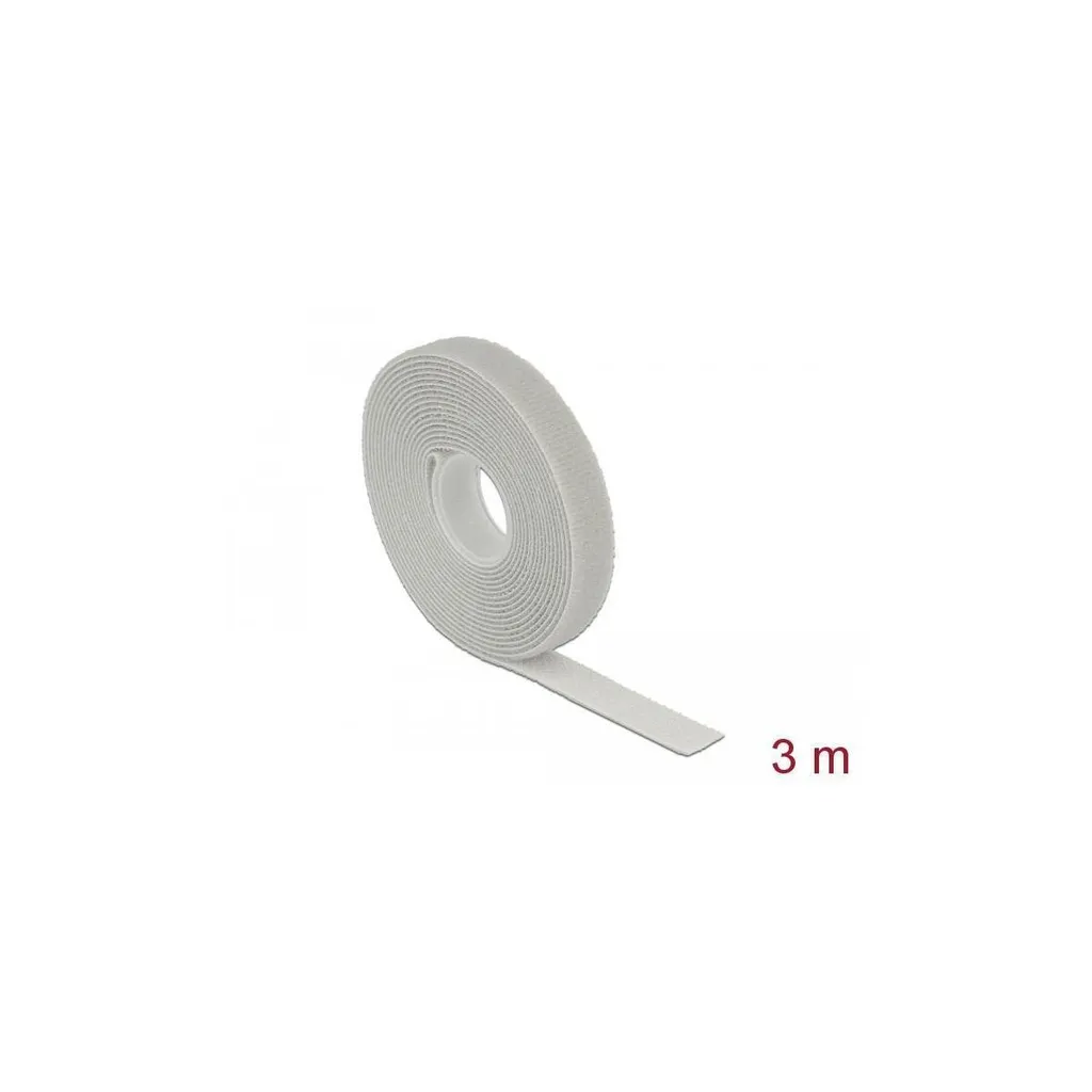 Fixation DeLOCK crochet et boucle adhésive ultra résistante pack de 10 noir