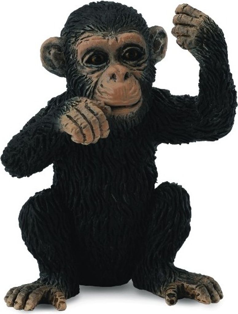 Collecta 88495 Schimpansenjunges nachdenkend 4 cm Wildtiere