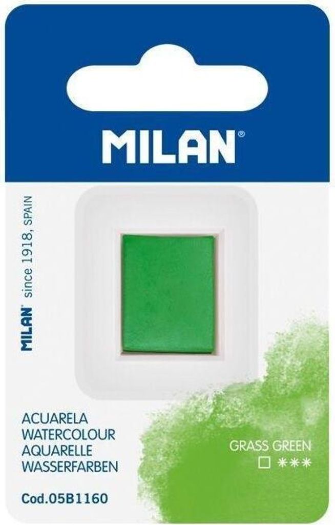 Aquarellfarbe in Würfelgrasgrün MILAN