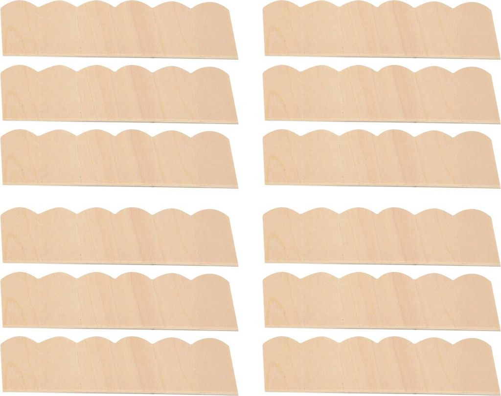 12pcs 1:12 Dollhouse Holzschindeln Miniatur Dachziegel Dekoration Zubehör