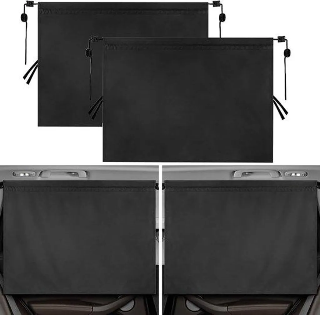 Lot de rideaux de voiture magnétiques protection UV pour voitures de tourisme