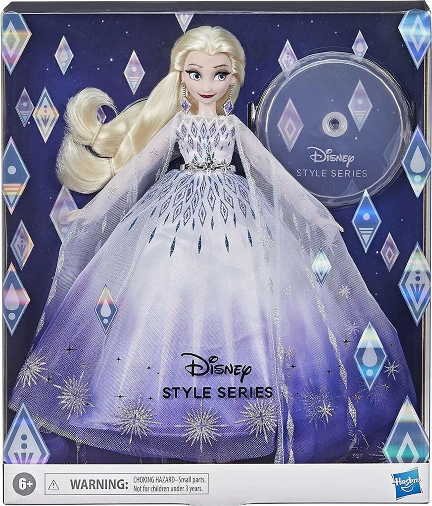 Hasbro Frozen Disney Princess Style Series Bambola Elsa per Immagine del prodotto 