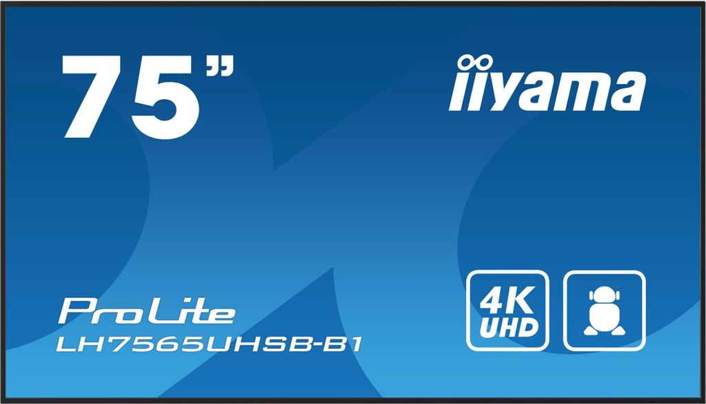 iiyama ProLite LH7565UHSB-B1, Public Display, (UltraHD/4K, IPS, WiFi