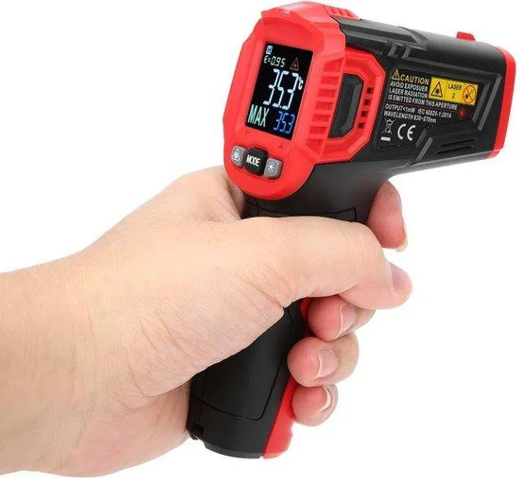 Thermomètre infrarouge -30 à +550 °C avec écran LED haute précision IR01