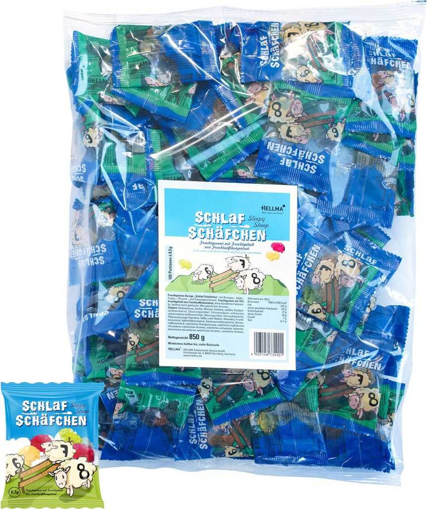 HELLMA 70103483 Gelatina di frutta per pecore addormentate, Immagine del prodotto 