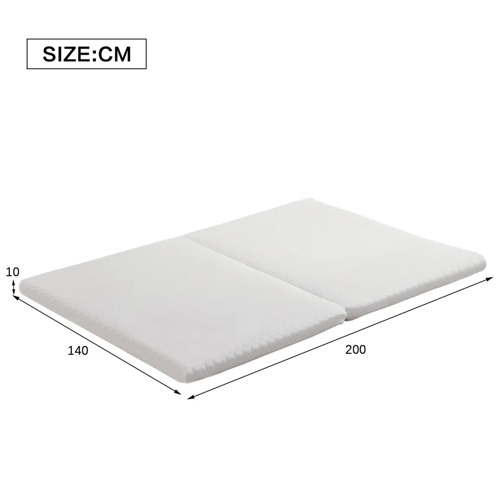 Lit d'appoint pliant 140x200 cm idéal pour invités et petits espaces