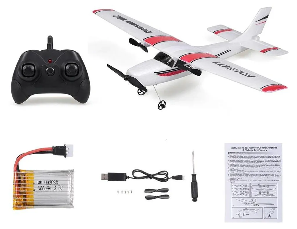 Avion RC FX801 pour Extérieur - Jouet Volant Longue Distance 120m