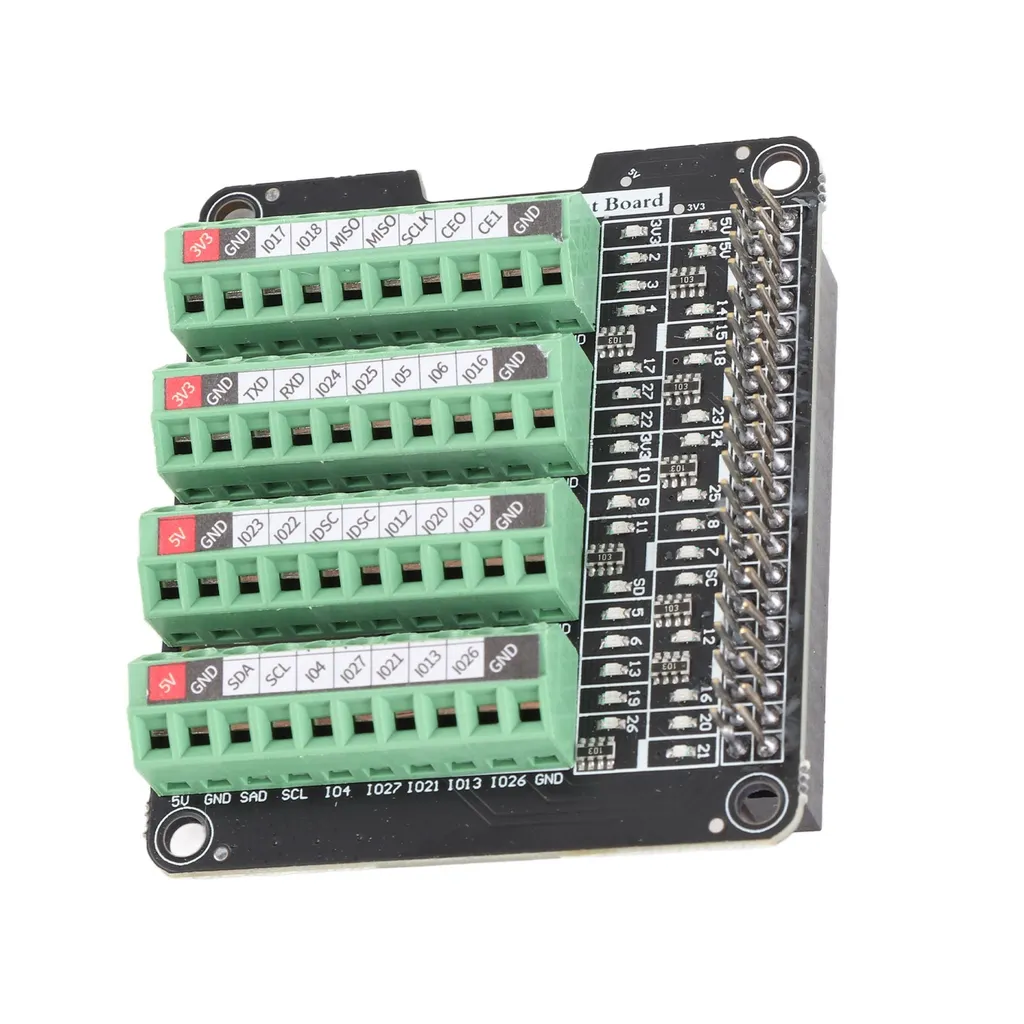 Module Bornier Rail DIN pour Raspberry Pi avec Bornes à Vis 3A Fiables