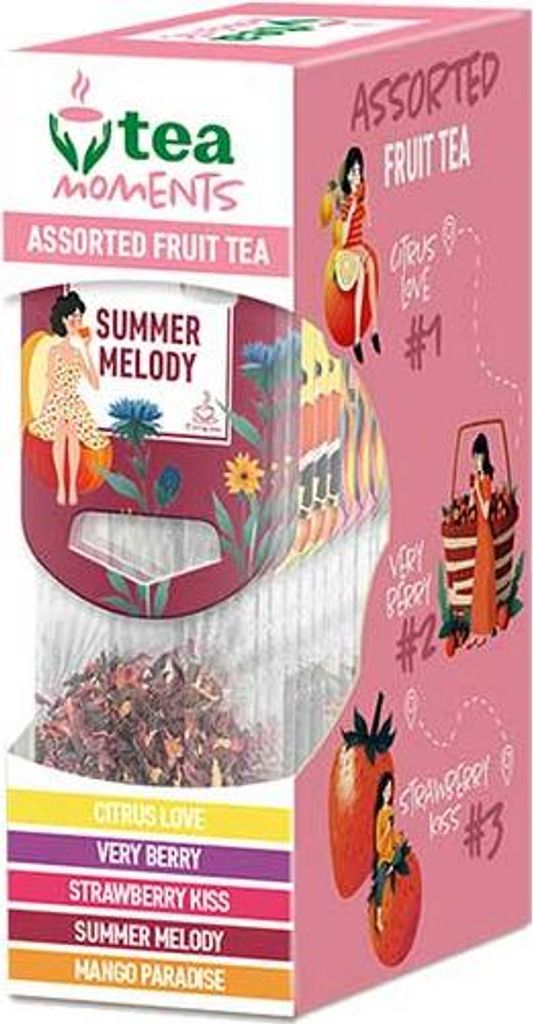 Tea Moments Assorted Fruit Tea 34,2g (15 sáčků, kolekce Obrázek produktu 