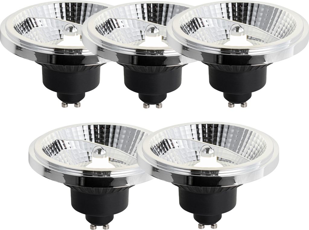 LUEDD 5er-Set GU10 3-Stufen-Dimmbare LED-Lampe 111mm 10,5W 770lm 4000K