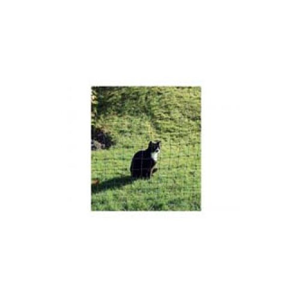 Katzennetz grün 75 cm hoch 9 Pfähle Euro Netz 25 m lang