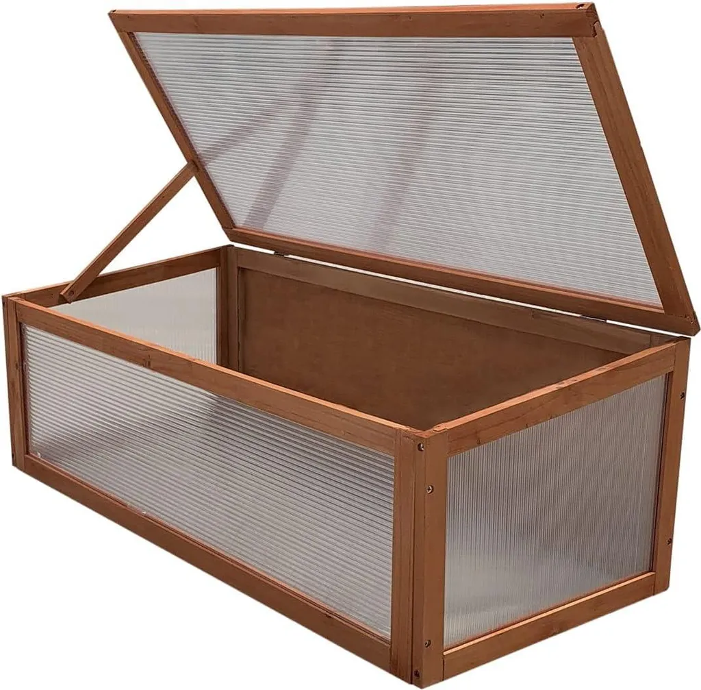 Serre en bois et polycarbonate grand format pour potager d'autonomie