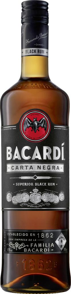 Bacardí Carta Negra Superior Black Rum Puerto Rico | 38 % Produktbild