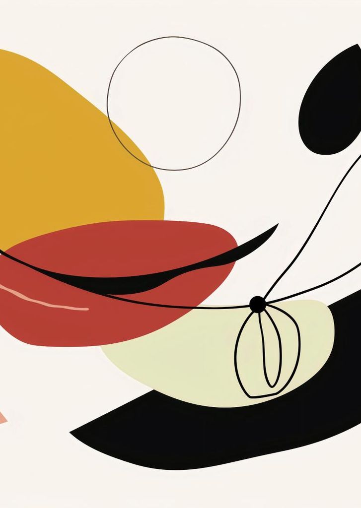 Plakat 64x90cm Geometrische Krümmung