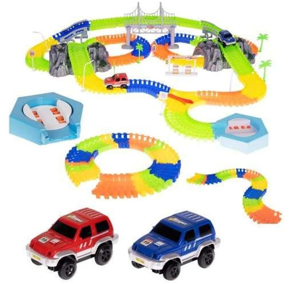 Go!Go! Flexile Track Rennbahn Set Rennstrecke Autos Produktbild 