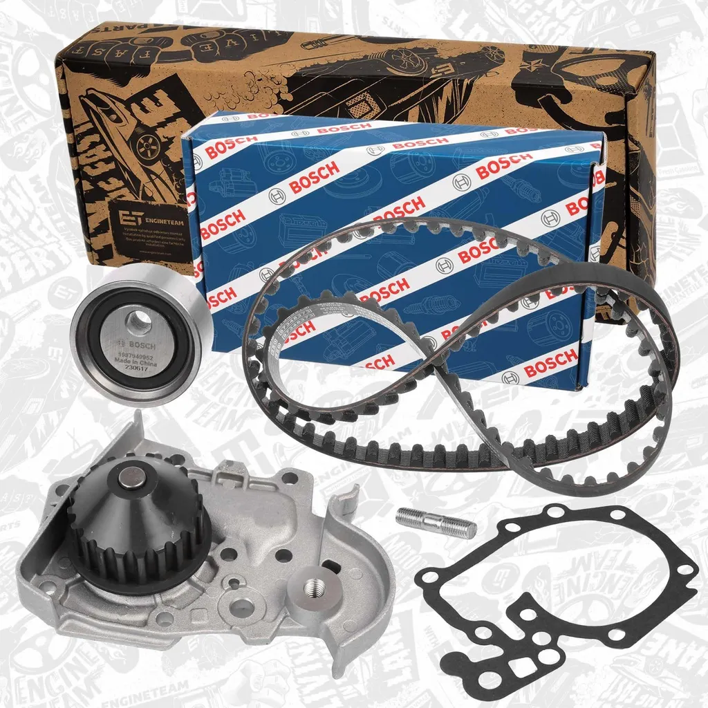 Kit de courroie de distribution et pompe à eau EngineTeam pour Clio 2