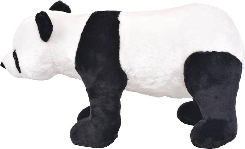 vidaXL Plüschtier Panda Stehend Plüsch Schwarz und Weiß XXL