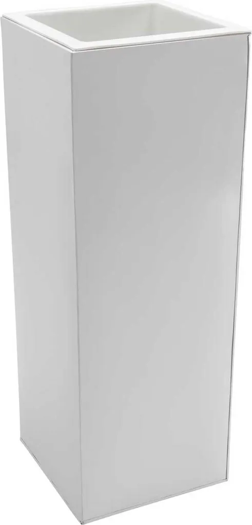 Pot de Fleurs Colonne Blanc Mat VIVANNO pour Décoration Salon 80cm