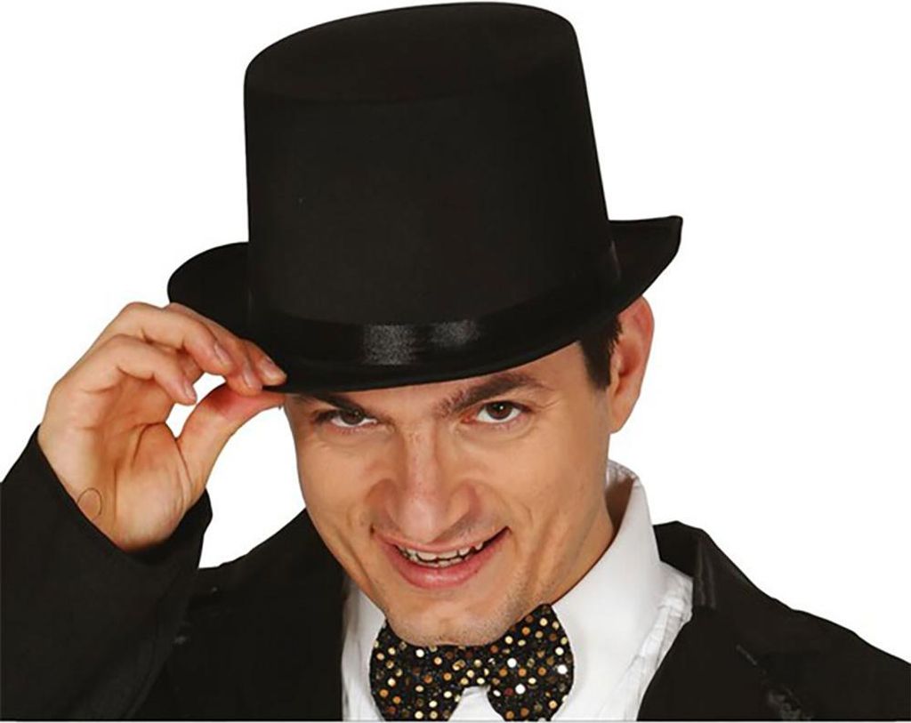 cappello a cilindro nero per adulti Immagine del prodotto 