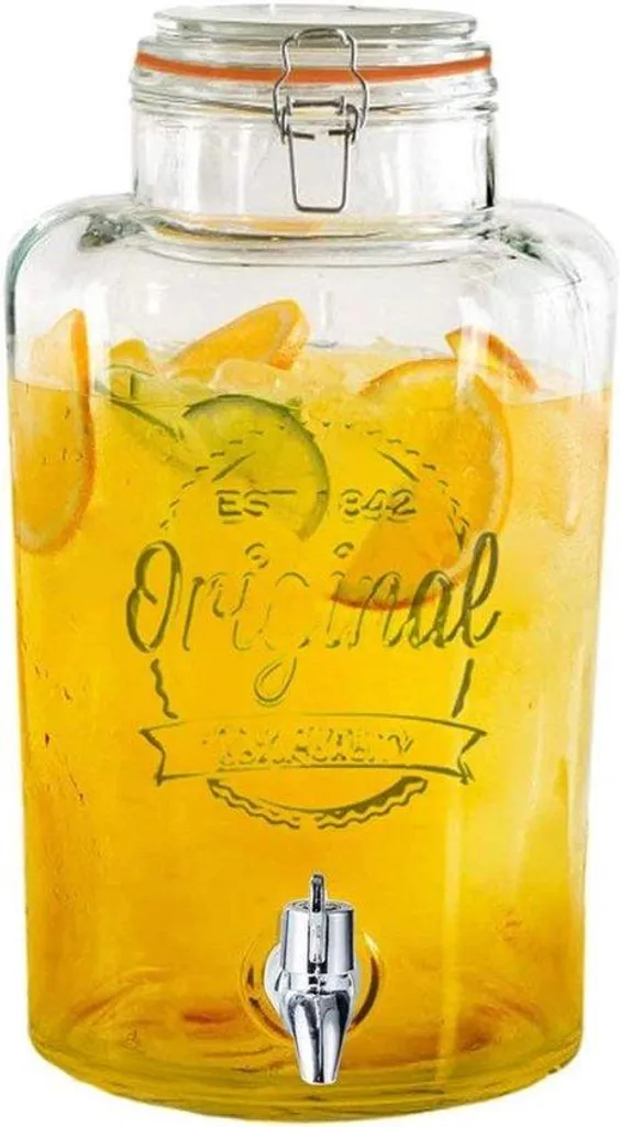 Distributeur de miel et sirop en verre avec robinet inox - Modèle 500ml