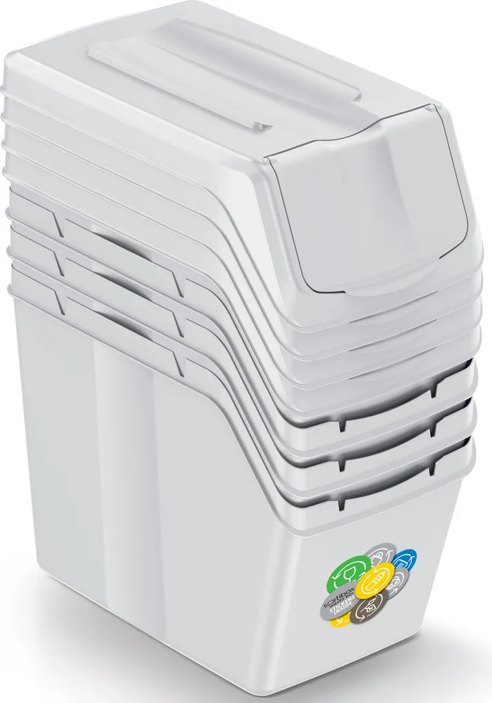 Système de tri des déchets 4 bacs 20L nabbi ISWB20S4 pour cuisine