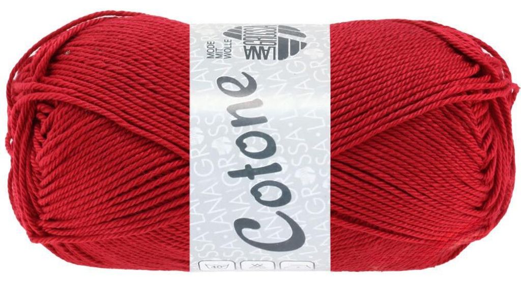 Lana Grossa - Cotone 0018 rot Produktbild 