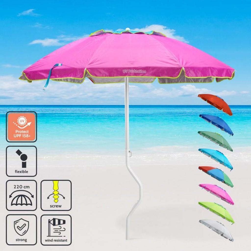 Ombrellone Girafacile protezione uv 220 cm Pesca Apollo - Immagine del prodotto 
