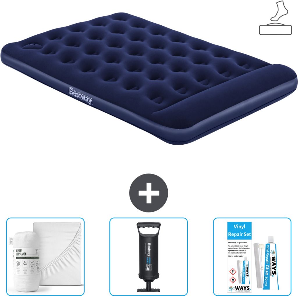 Bestway Luftmatratze - Französisches Bett - 137 x 191 x 28 Produktbild 