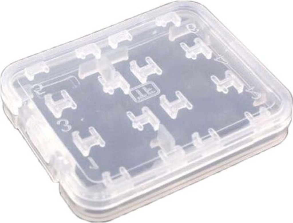 Unioem Electronics Sd/microsd-speicherkartenetui Durchsichtig Durchsichtig One Size