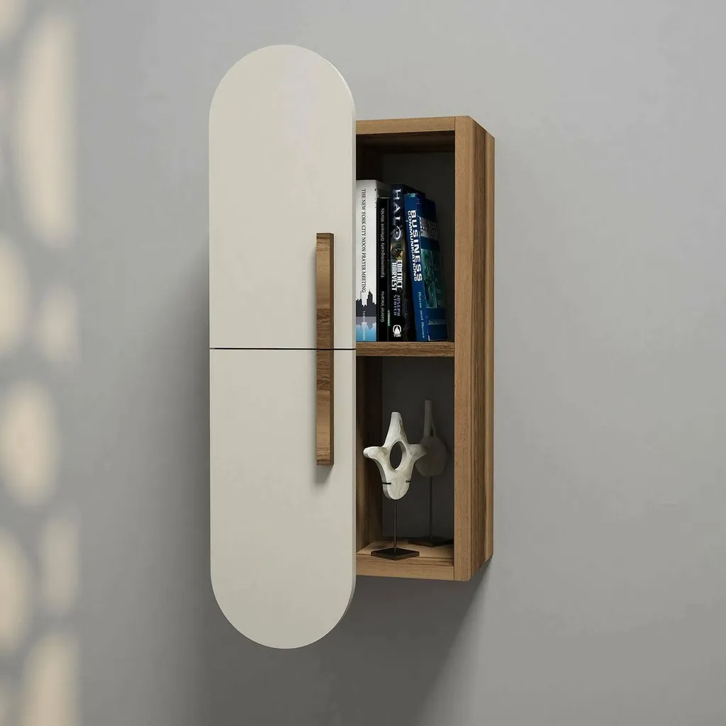 Étagère Fine Nesat 4 Étages Marron Noyer - Solution Gain de Place Pro - 2