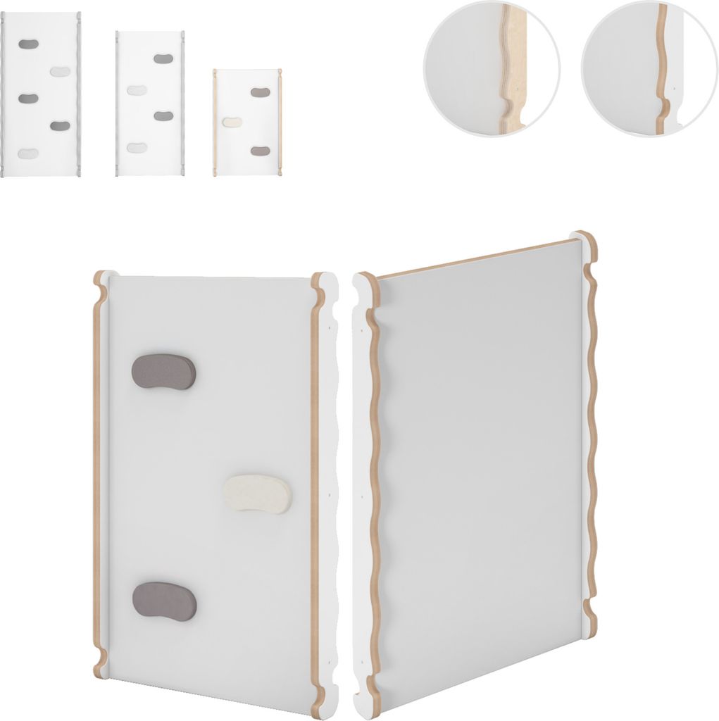 Rutsche Indoor, Rutschbrett für Klettergerüst, Kinderrutsche aus Holz für Kletterdreieck und Kletterbogen, Holzrutsche für Baby ab 1 jahr und 2...