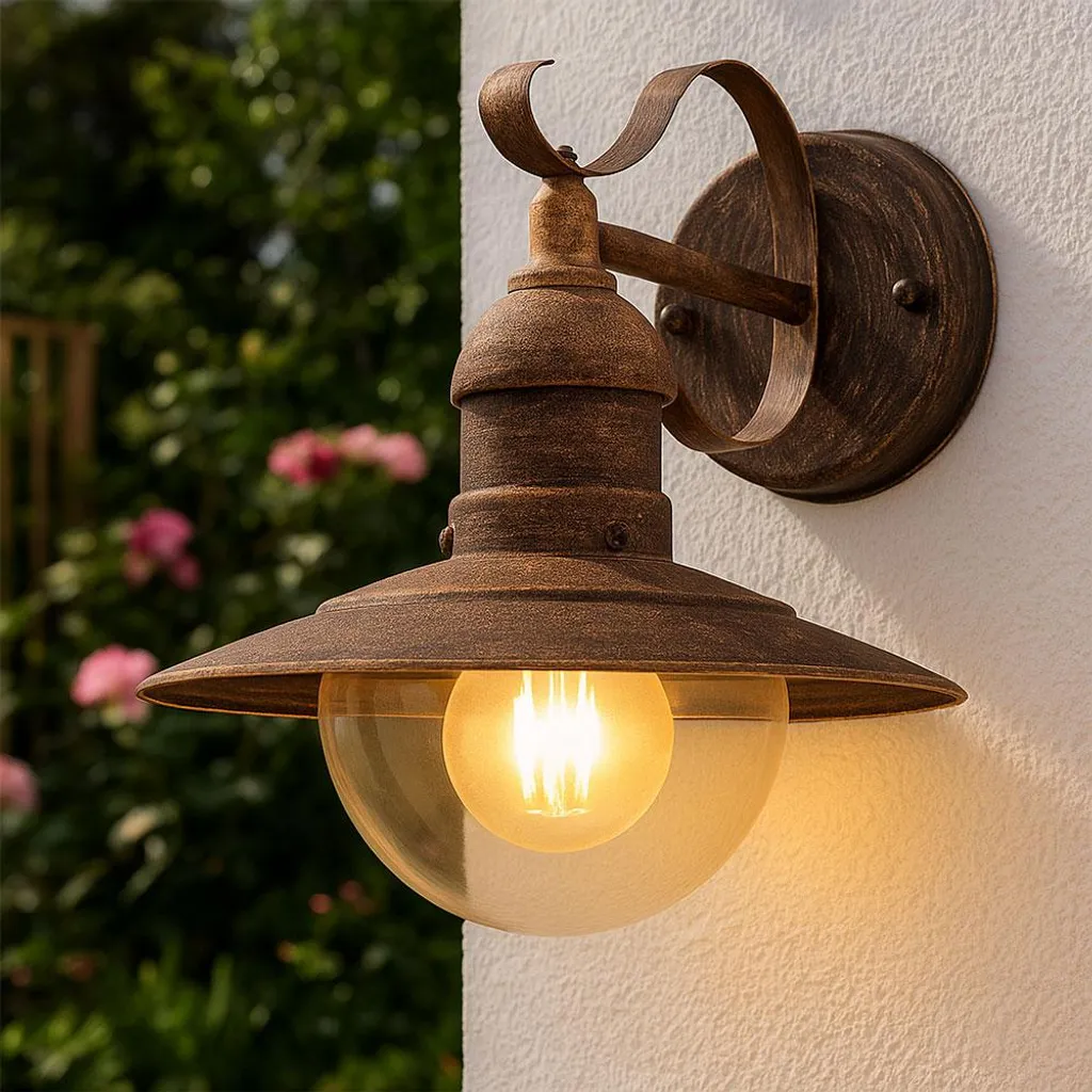 Éclairage Extérieur Robuste Anti-Corrosion Métal Noir E27 Globo Lighting