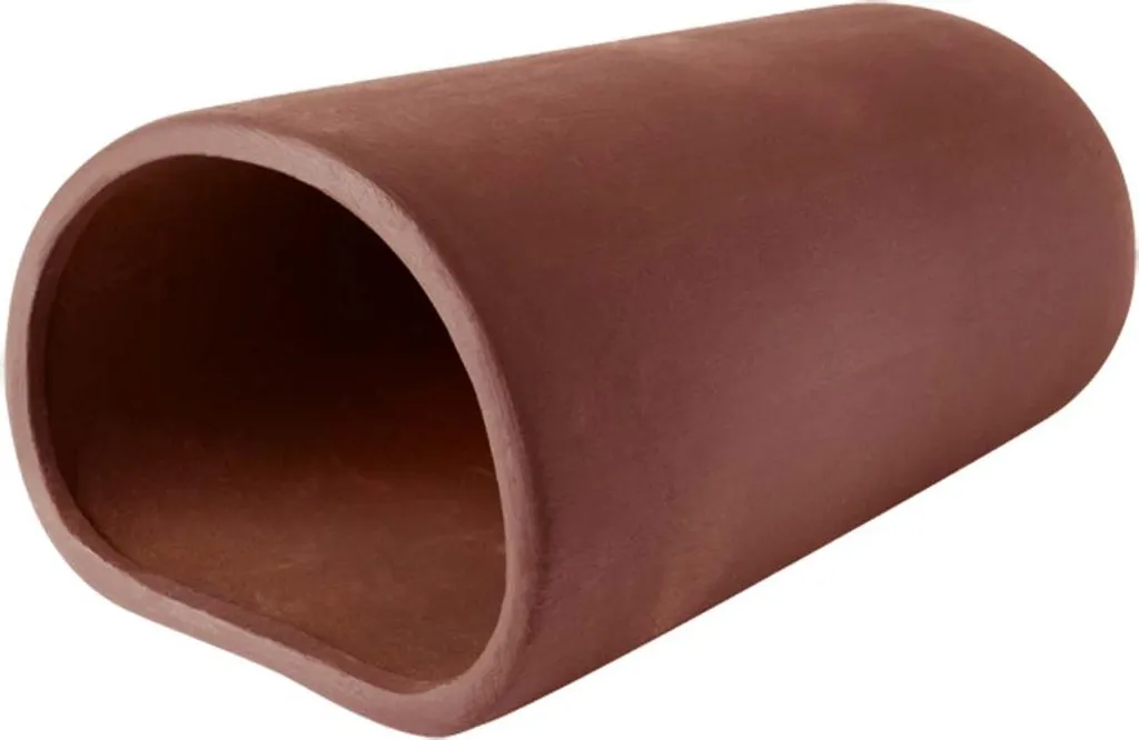 Hobby Grotta per Pesci Gatto L Rosso 5,7x16cm - Tana in Terracotta Naturale