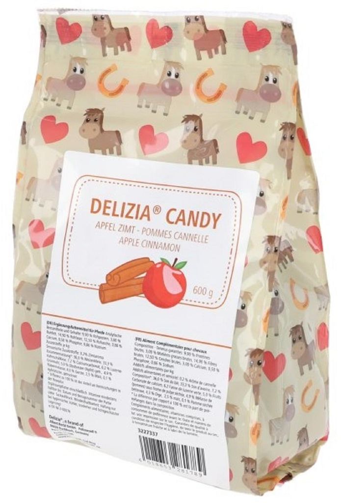 Pochoutka voor paarden DELIZIA Candy, appel-kanel smaak, Productafbeelding 