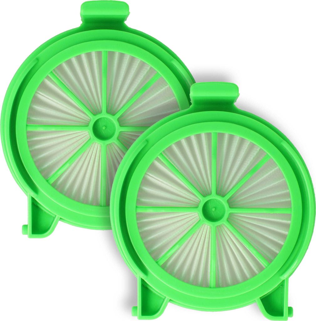 vhbw 2x Staubsaugerfilter kompatibel mit Rowenta Powerline RH7855WA/4Q0, RH7843WA4Q0, RH7843WE4Q0, RH7855WA4Q0 Staubsauger - HEPA-Filter Grün Weiß