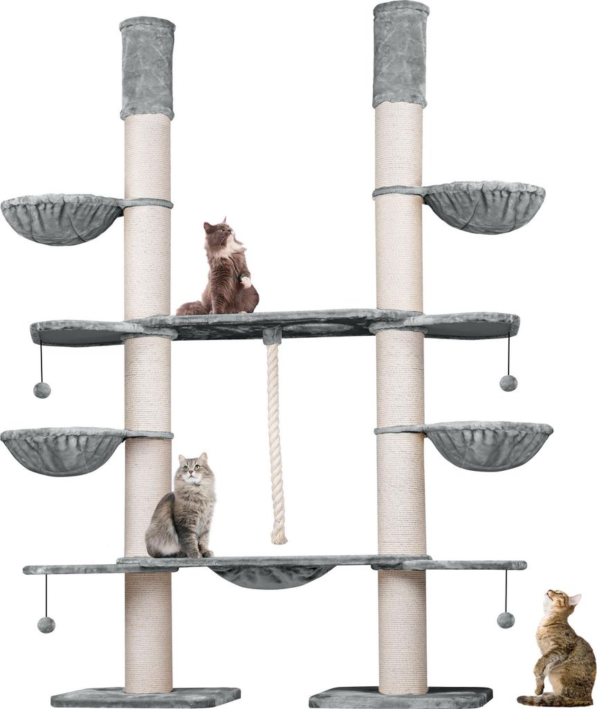 HAPPYPET XXL Kratzbaum-Landschaft für große Katzen - 2-in-1 Produktbild 