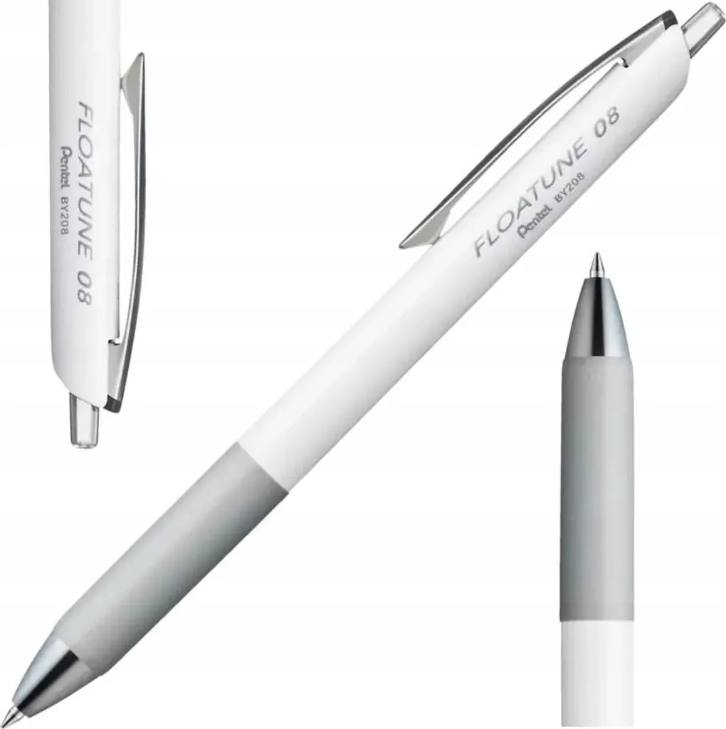 Biro Elegante Pentel Floatune 0,8 mm | Scrittura Fluida e Design Bianco