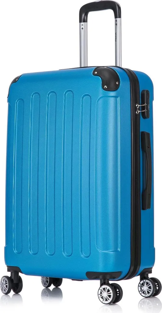 Trolley Flexot F-2045 Blu L | Valigia Rigida Doppia Maniglia 23kg
