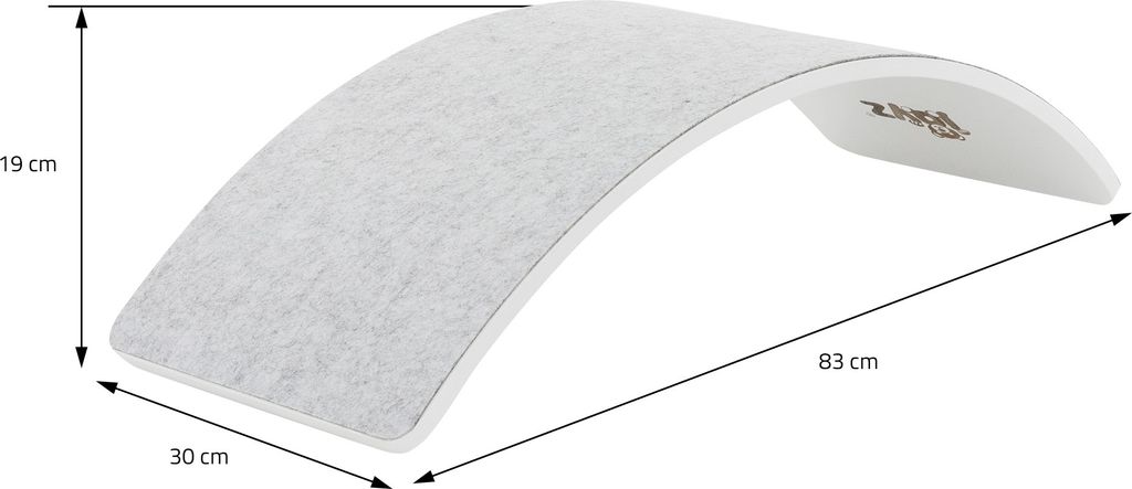 Balanční deska Joyz pro děti a dospělé, 83x30 cm, bílá s Obrázek produktu 6