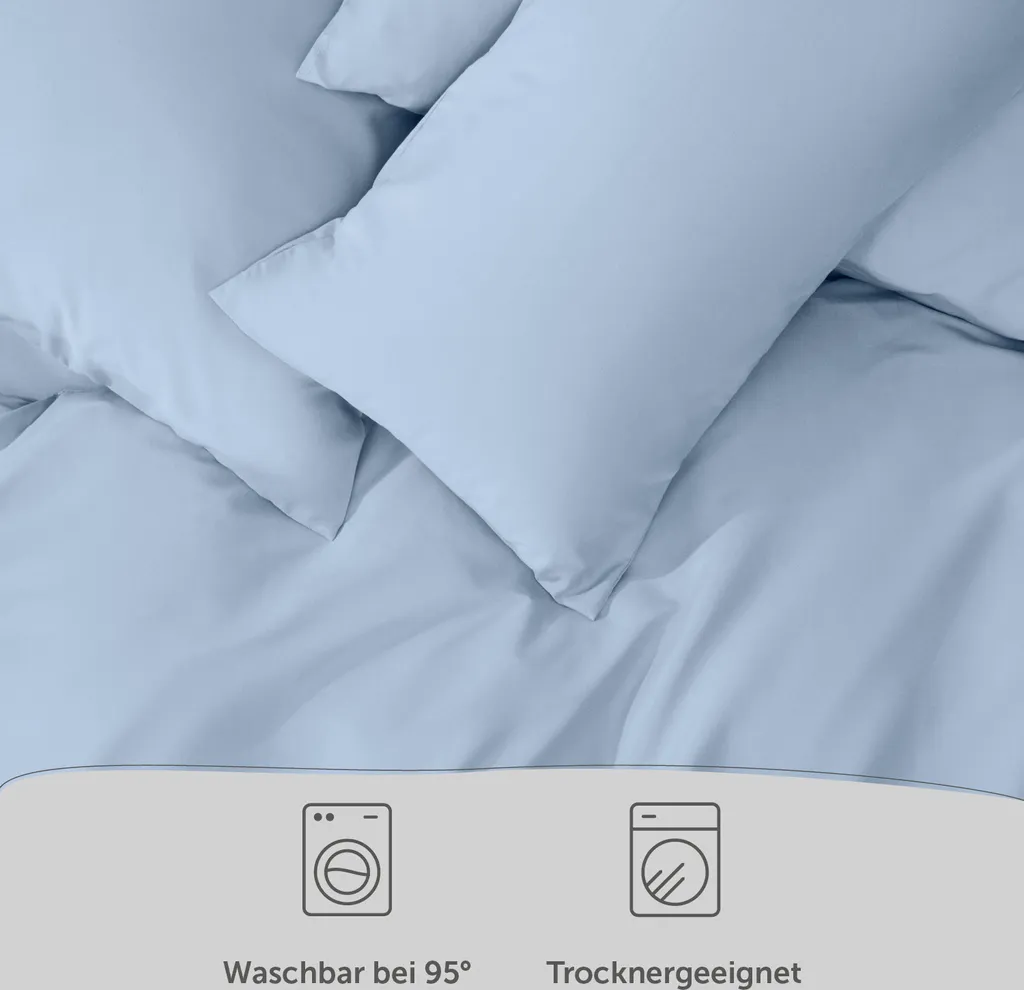 Offerta Set Letto Blumtal 200x200 Microfibra Blu - Qualità Top - 5