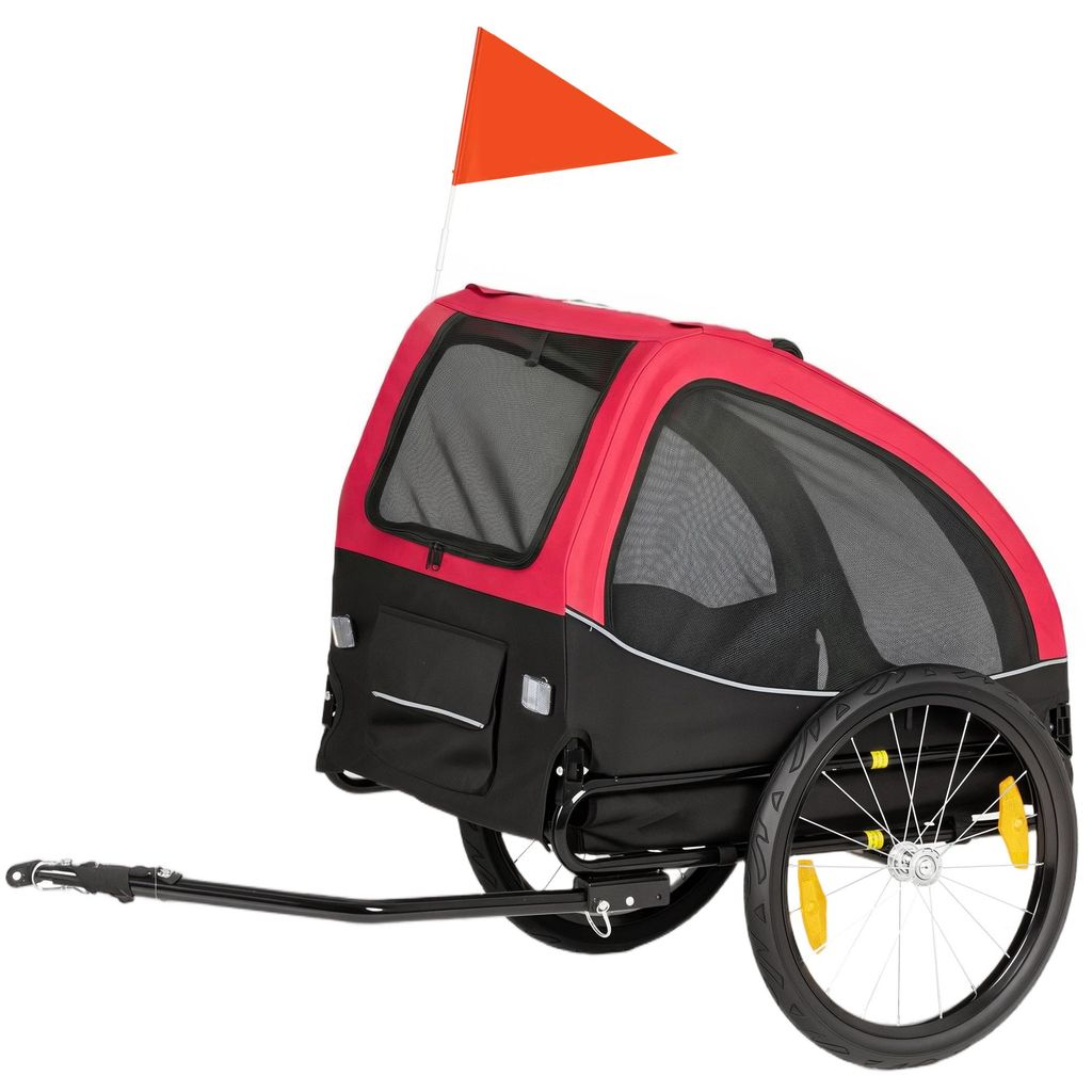 PawHut Hondentransportkar, opvouwbaar, fietskar met Productafbeelding 