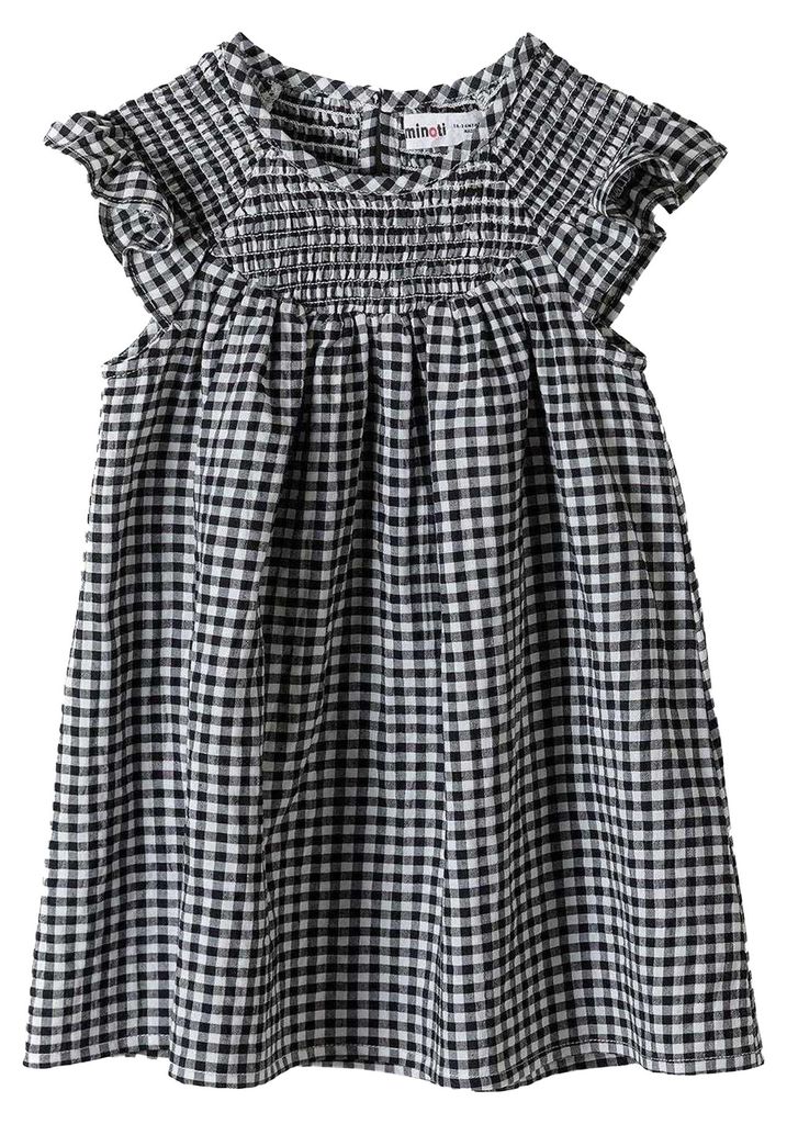 Minoti - Kleid für Mädchen, Rauch-Grau, Rüschen MN311 (68) (Grau)