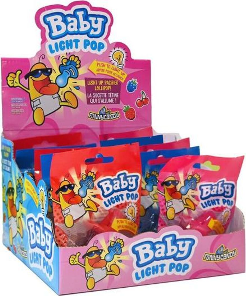 Lustiges Bonbon Baby Light Pop (12 Stück)
