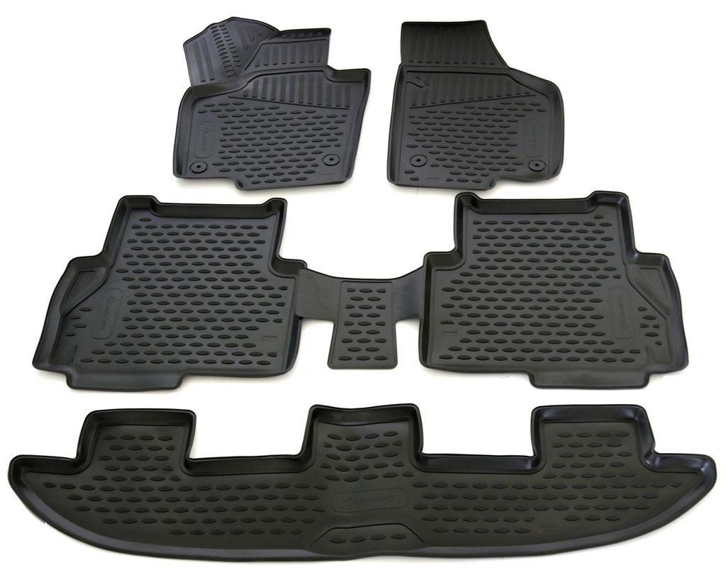 Gummi Fußmatten Set für Seat Alhambra + VW Sharan 7N, Bj. 2017-, 4-teilig