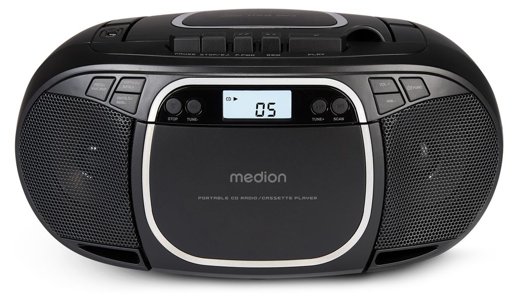 MEDION E66476 Stereo Sound System (Boombox, CD-Player, MP3, Produktbild 