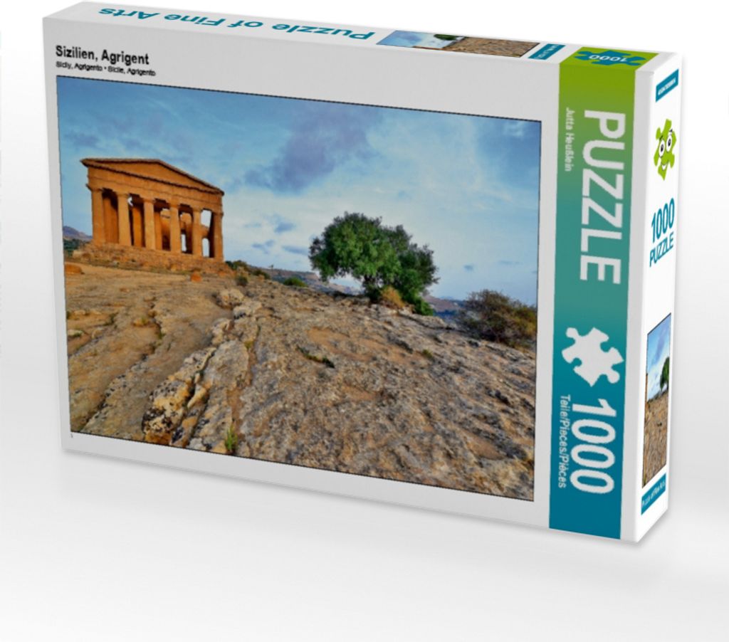 Calvendo Sizilien, Agrigent 1000 Teile Puzzle quer 640x480mm, Heußlein Jutta; 7418173