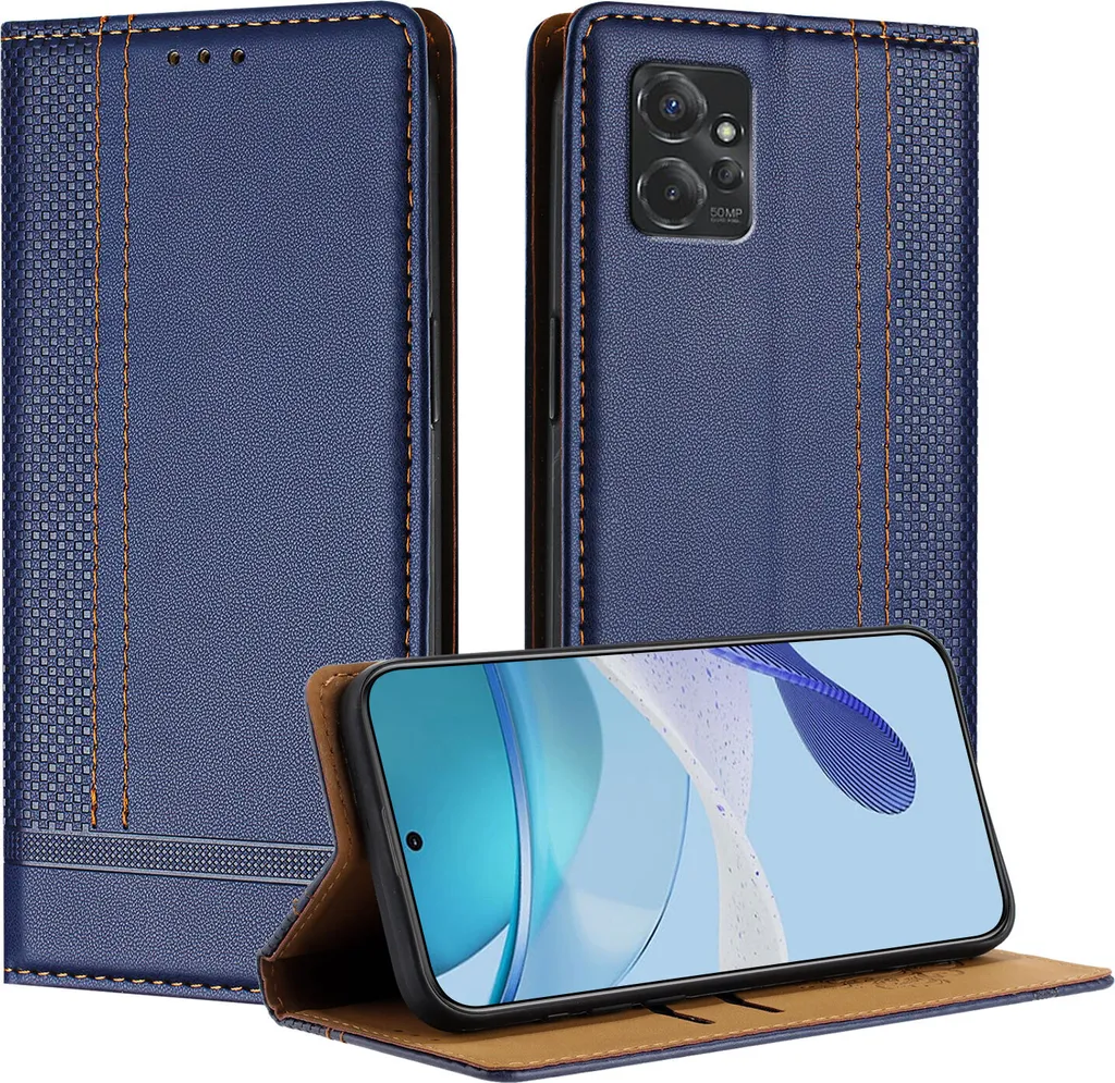 Custodia Motorola G Power 5G 2023 Pelle Blu - Protezione Urbana