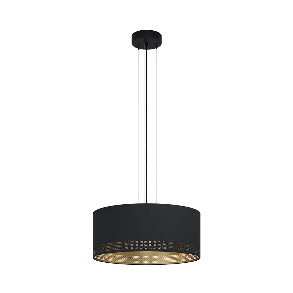 Lustre tripode noir ESTEPERRA E27 3 feux pour un éclairage puissant