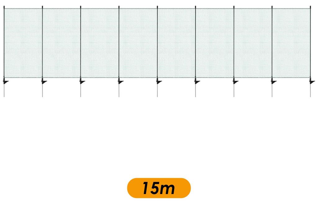 Ikodm Mobiler Hundezaun Weidezaun 115 cm x 15 m – Produktbild 